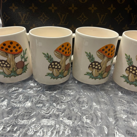 Sears vintage merry mushroom tea cups